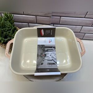 Staub ❤️Stoneware Baking Dish 1L  Macaron light pink NWT